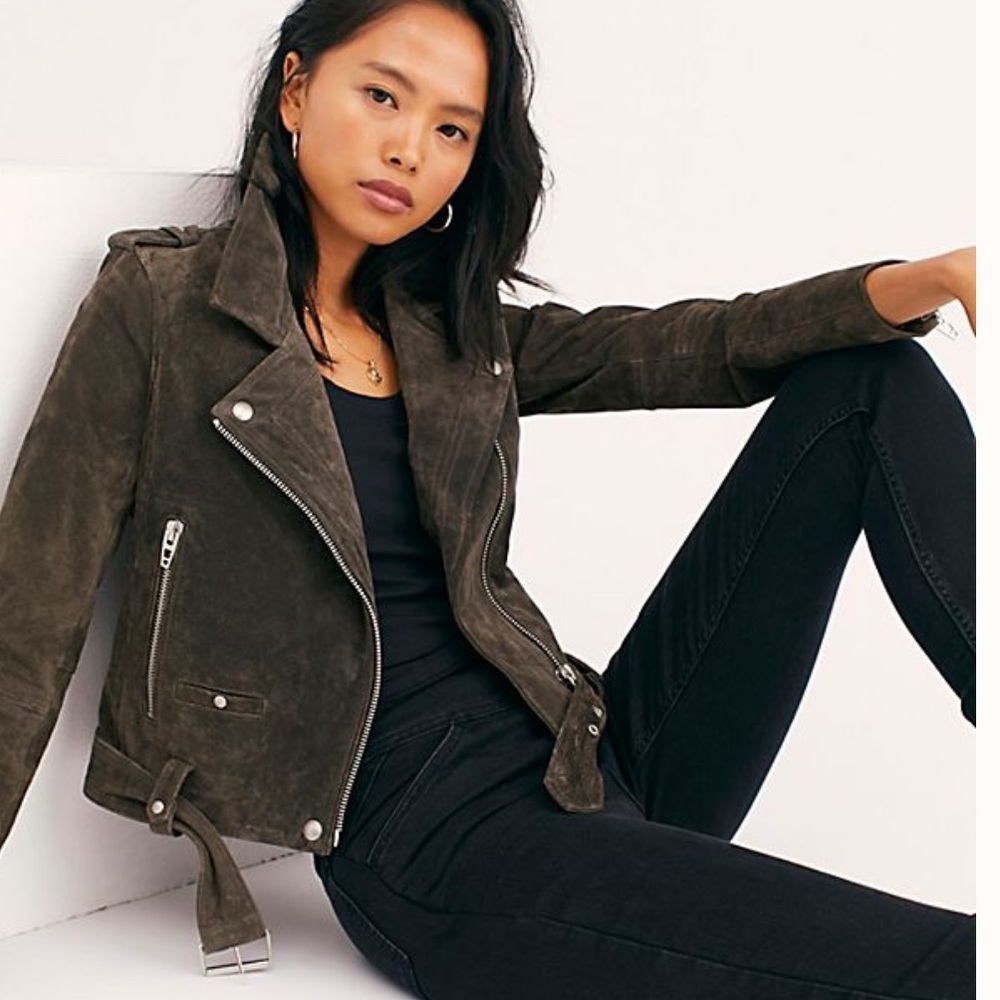 Blank NYC Suede Moto Jacket